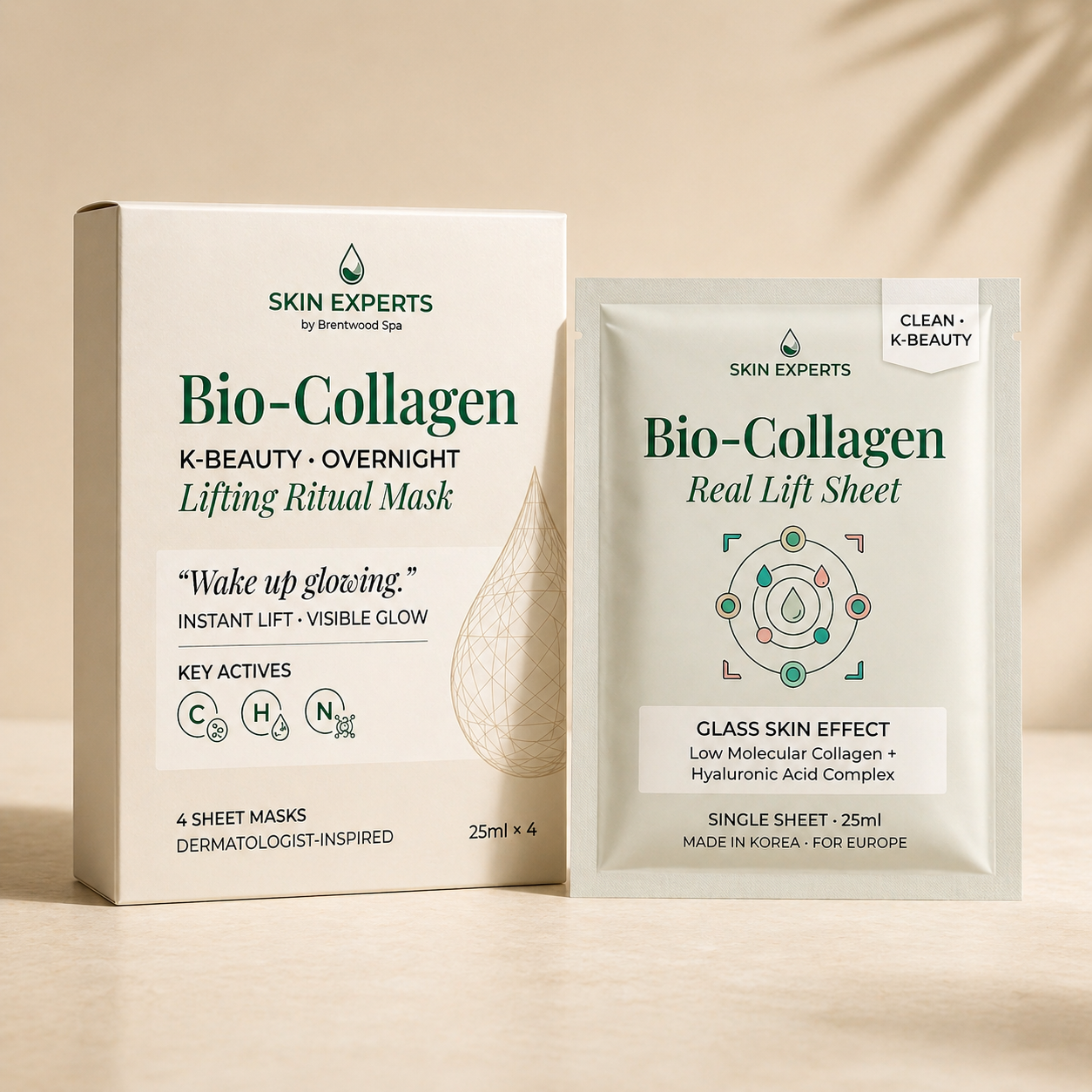 Skin Experts Bio-Collagen Deep Moisture Mask — 4 Pack